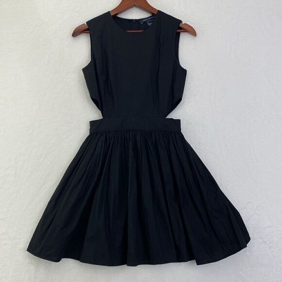 NWOT French Connection Adelade Cut Out Poplin Mini Dress - Picture 5 of 8